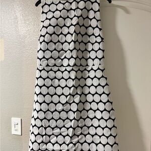 Alice + Olivia Monochrome Polka Dot Dress